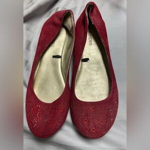 Maurice’s Red Ballet Flats size 9